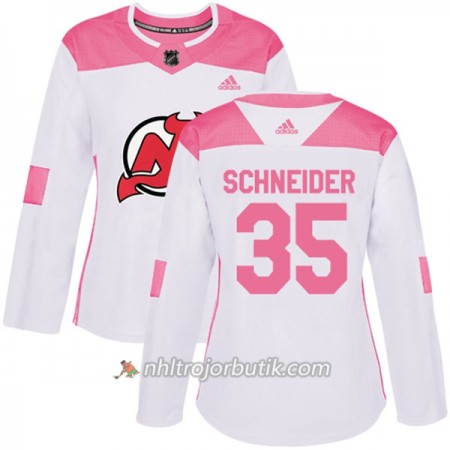 Dame Ishockey New Jersey Devils Tröja Cory Schneider 35 Adidas 2017-2018 Vit Rosa Fashion Authentic Dame Ishockey New Jersey Devils Tröja Cory Schneider 35 Adidas 2017-2018 Vit Rosa Fashion Authentic